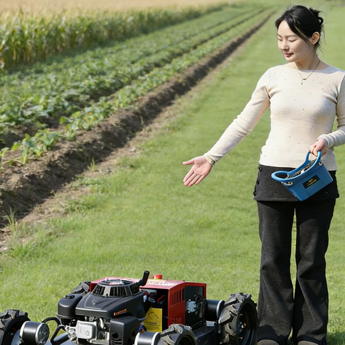 Agriculture Farming Practices - Geoptimaliseerde zware, op afstand bedienbare freesmaaier