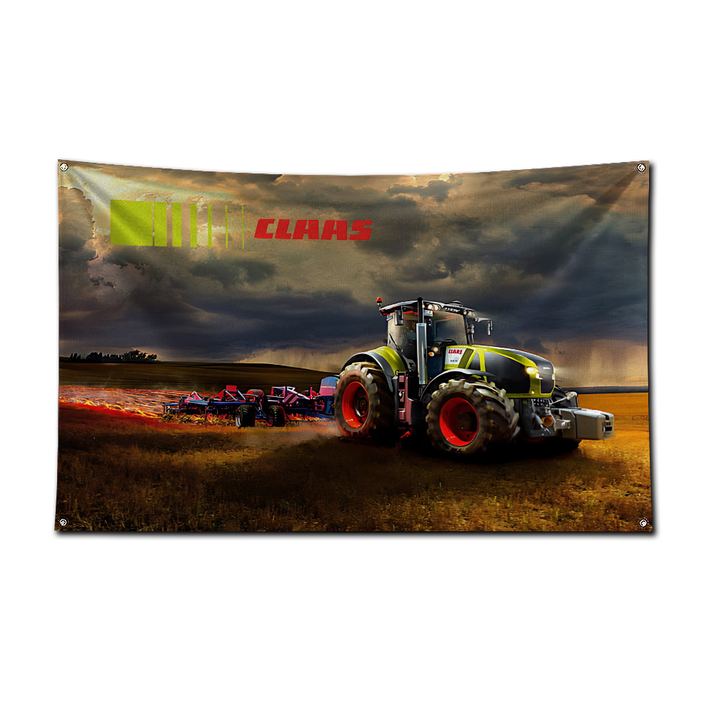Tractor- en maaidorser-vlag, g - Agriculture Farming Logos recensie en prijs